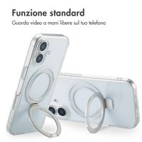 Accezz Cover con anello e supporto con MagSafe Apple iPhone 17 - Trasparente