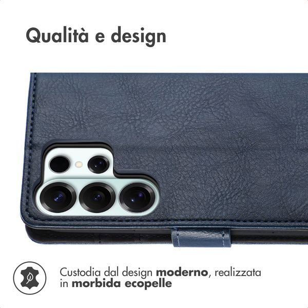 imoshion Cover a libro di Lusso Samsung Galaxy S26 Ultra - Blu scuro