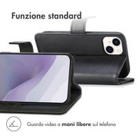 imoshion Cover a libro di Lusso Apple iPhone 14 / 13 - Nero