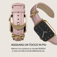 Burga Cinturino in vera pelle Apple Watch | 38/40/41/42 mm - Pillow Talk / Gold