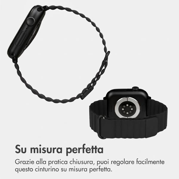 imoshion Cinturino magnetico in pelle sintetica Apple Watch | 38/40/41/42 mm - Nero