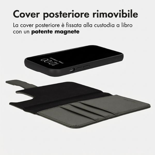 imoshion Cover a libro di lusso 2-in-1 rimovibile Apple iPhone 13 Pro - Verde