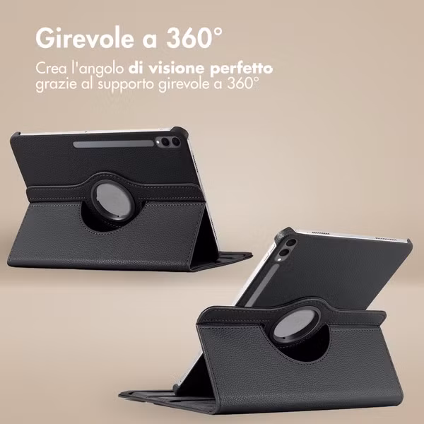 imoshion Cover Girevole a 360° Samsung Galaxy Tab S11 Ultra - Nero