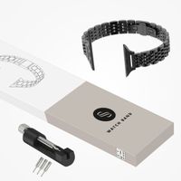 Selencia Cinturino sottile in acciaio ispirato a Jubilee Apple Watch | 38/40/41/42 mm - Nero