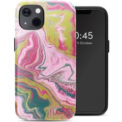 Selencia Cover posteriore Vivid con MagSafe Apple iPhone 13 - Marble Pink