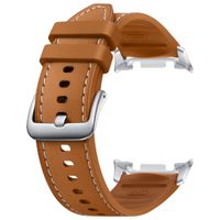 Samsung Cinturino Original Hybrid in pelle vegana Samsung Galaxy Watch 8 (40/44mm) / Classic (46mm) - Camel