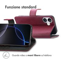 imoshion Cover a libro di Lusso Apple iPhone 17 - Bordeaux