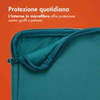 imoshion Cover per laptop 15-16 pollici - Laptopsleeve con tasca - Petrol Green