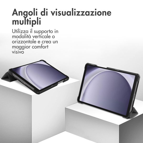 imoshion Cover a libro Trifold Samsung Galaxy Tab A11 / A9 8.7 pollici - Grigio