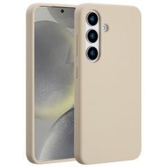 Accezz Cover in silicone liquido con MagSafe Samsung Galaxy S25 - Stone
