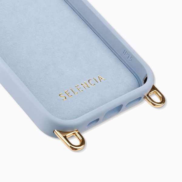 Selencia Cover posteriore Rivièra con MagSafe con ganci rimovibili Apple iPhone 14 / 13 - Powder Blue