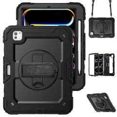 Accezz Cover Posteriore Resistente con tracolla Apple iPad Pro 11 (2025) M5 / (2024) M4 - Nero