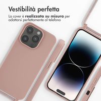 imoshion Cover in Silicone con Cordino Apple iPhone 14 Pro - Sand Pink