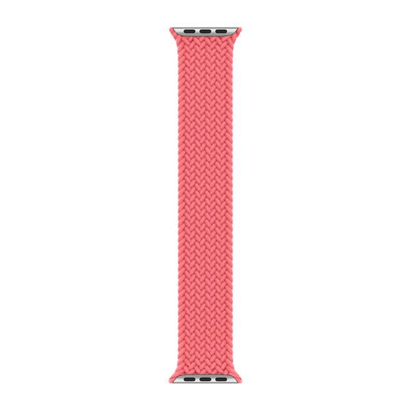 Apple Cinturino Solo intrecciato Apple Watch | 38/40/41/42 mm - Taglia 5 - Pink Punch