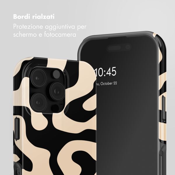 Selencia Cover Posteriore Vivid Apple iPhone 16 Pro - Art Wave Black
