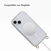 Selencia Cover posteriore Rivièra MagSafe con gancini rimovibili Apple iPhone 15 - Trasparente