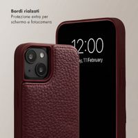 Selencia Cover per telefono Nova con cordino e portacarte Apple iPhone 14 / 13 - Bold Burgundy