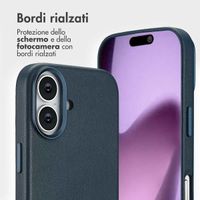 Accezz Cover in pelle 2 in 1 con MagSafe Apple iPhone 17 - Nightfall Blue