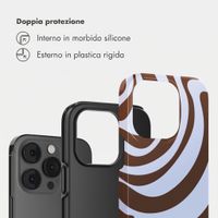 Selencia Cover Posteriore Vivid Apple iPhone 14 Pro - Dream Swirl Chocolate