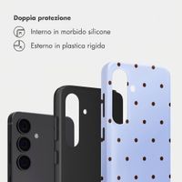 Selencia Cover Posteriore Vivid Samsung Galaxy S24 - Happy Dots Digital Sky
