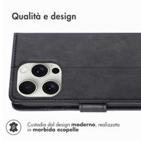 imoshion Cover a libro di Lusso Apple iPhone 16 Pro - Nero