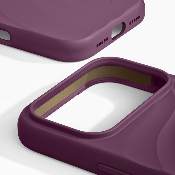 iDeal of Sweden Custodia Soft Swirl Silicone MagSafe Apple iPhone 17 Pro Max - Velvet Plum