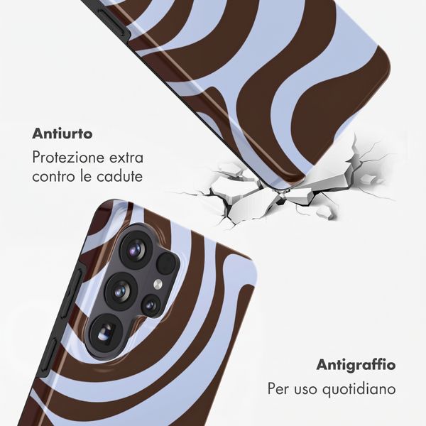 Selencia Cover posteriore Vivid con MagSafe Samsung Galaxy S26 Ultra - Dream Swirl Chocolate