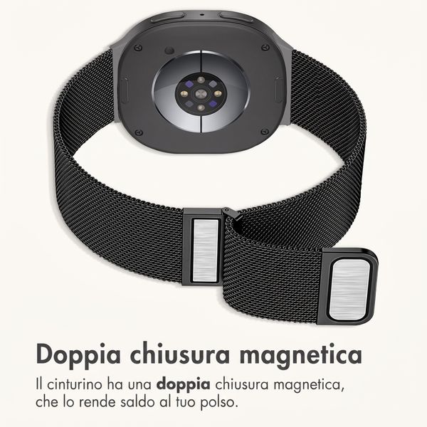 imoshion Cinturino milanese magnetico Samsung Galaxy Watch Ultra 2 (2026) / Ultra (2024/2025) - Nero