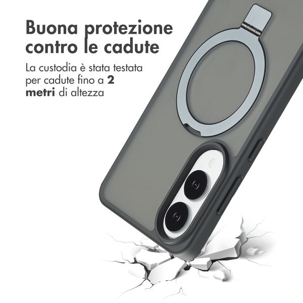 Accezz Cover con anello e supporto con MagSafe Samsung Galaxy S25 Edge - Nero