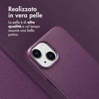 Accezz Cover in pelle 2 in 1 con MagSafe Apple iPhone 14 - Heath Purple