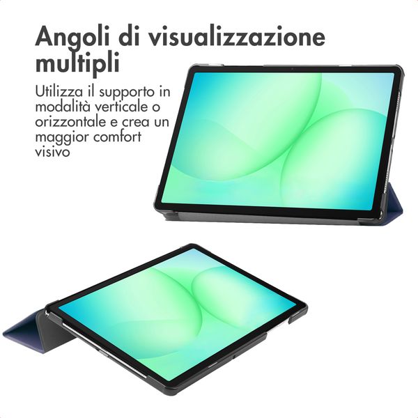 imoshion Cover a libro Trifold Samsung Galaxy Tab A11 Plus - Blu scuro