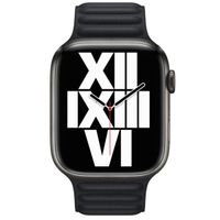 Apple Cinturino Leather Link Apple Watch | 38/40/41/42 mm - Taglia S/M - Midnight Blue