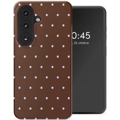 Selencia Cover posteriore Vivid con MagSafe Samsung Galaxy S26 - Happy Dots Chocolate