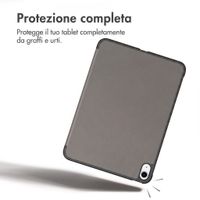 imoshion Cover a libro Trifold Apple iPad 11 (2025) 11 pollici A16 / iPad 10 (2022) 10.9 pollici - Grigio