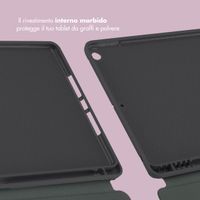 Selencia Cover per tablet Vivid Apple iPad 9 (2021) 10.2 pollici / iPad 8 (2020) 10.2 pollici / iPad 7 (2019) 10.2 pollici - Marble Plum