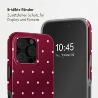 Selencia Vivid Backcover met MagSafe Apple iPhone 16 Pro Max - Happy Dots Burgundy