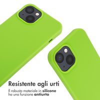 imoshion Cover in Silicone con Cordino Apple iPhone 14 - Fluor Groen