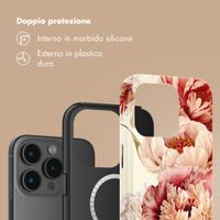 Selencia Cover posteriore Vivid con MagSafe Apple iPhone 15 Pro - Vintage Peony