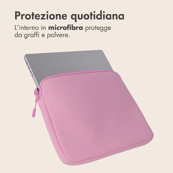imoshion Custodia per laptop con tasca 13 pollici - Candy Pink
