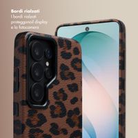 Selencia Cover Sabi Stampa pantera con MagSafe Samsung Galaxy S26 Ultra - Mocha Brown