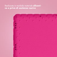 imoshion Cover Posteriore Kidsproof con Maniglia Samsung Galaxy Tab A11 Plus / A9 Plus - Rosa