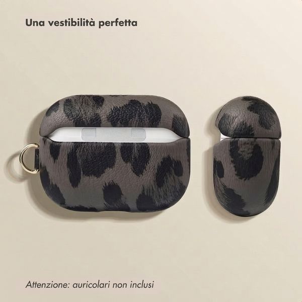 Selencia Cover Sabi stampa pantera  Apple Airpods Pro 3 - Midnight Black