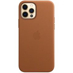 Apple Cover in Pelle MagSafe  iPhone 12 (Pro)  - Saddle Brown