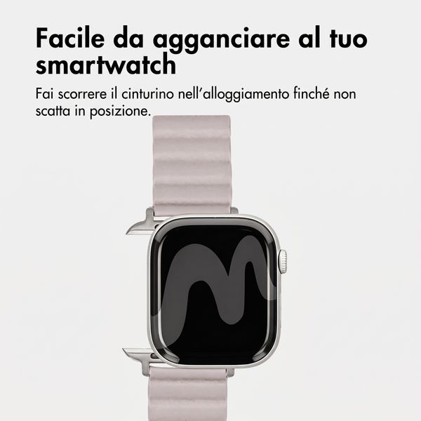imoshion Cinturino magnetico in pelle sintetica Apple Watch | 44/45/46/49 mm - Beige