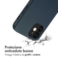 Accezz Cover in Pelle con MagSafe Apple iPhone 12 (Pro) - Nightfall Blue