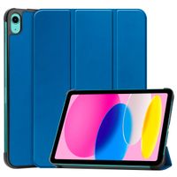 imoshion Cover a libro Trifold Apple iPad 11 (2025) 11 pollici A16 / iPad 10 (2022) 10.9 pollici - Cobalt Blue