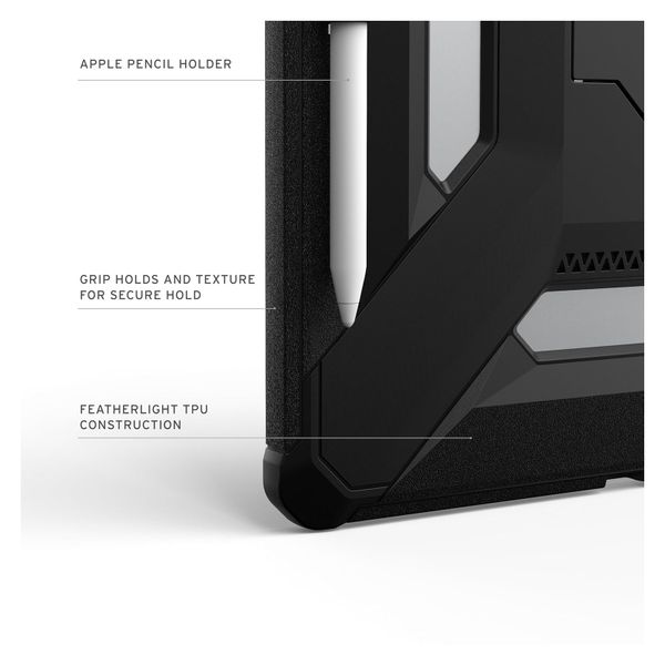 UAG Custodia posteriore Scout Plus con supporto Apple iPad Air 13 pollici (2026) M4 / (2025) M3 / (2024) M2 - Black