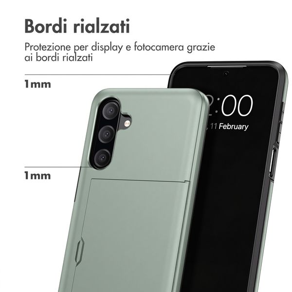 imoshion Cover Posteriore con Porta Carte Samsung Galaxy A27 (5G) - Verde