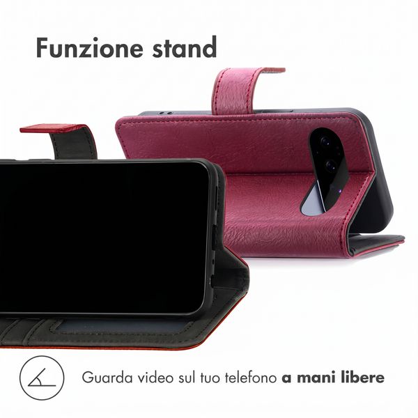 imoshion Cover a libro di Lusso Google Pixel 11 Pro - Bordeaux