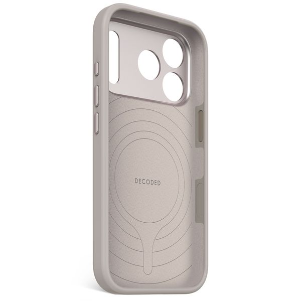 Decoded Cover in Silicone MagSafe Apple iPhone 17 Pro - Soft Taupe